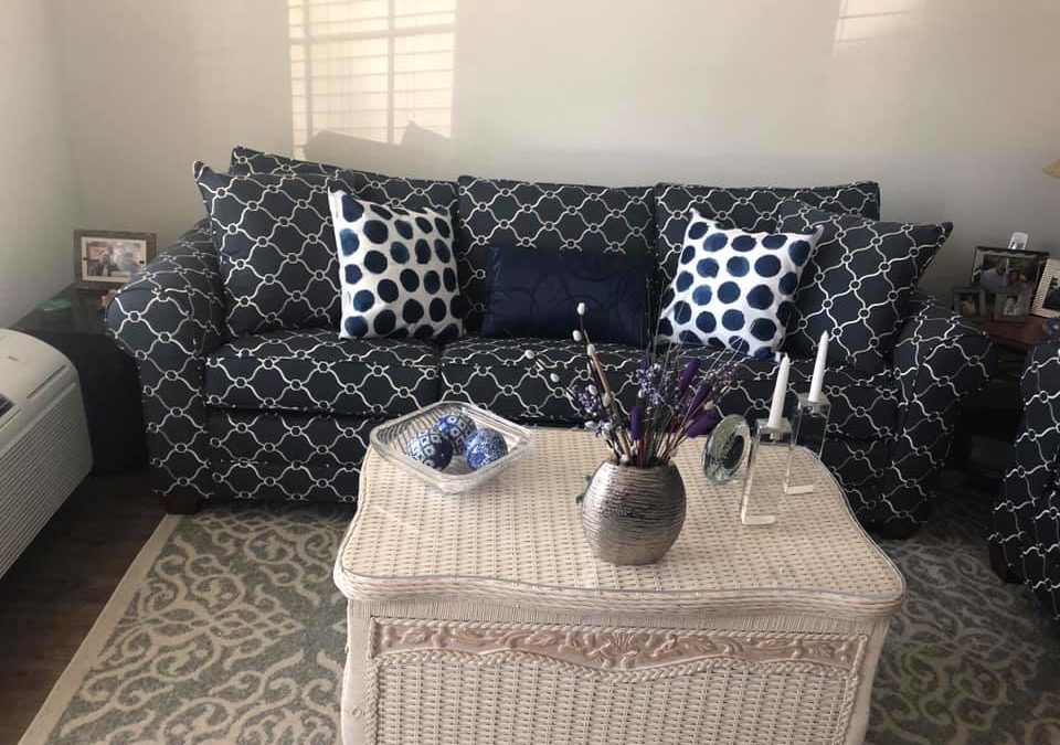 “I am absolutely delighted with my ‘new’ sofa and loveseat and could not be happier with the results…”